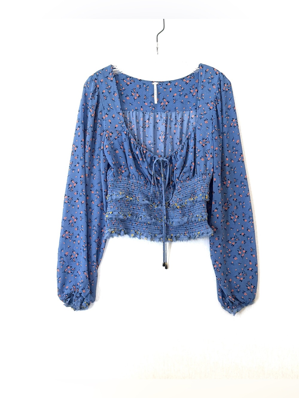 Free People Lolita Floral Top Blouse